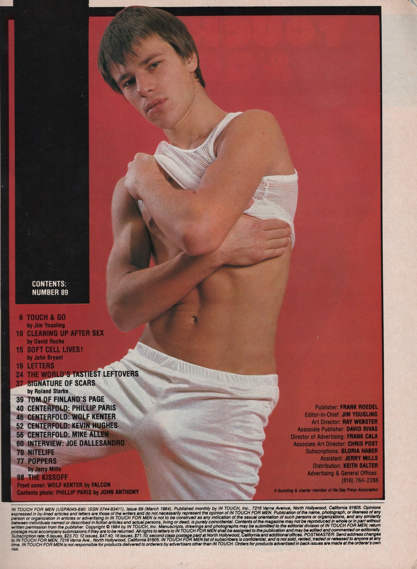 1984 March In Touch for Men Magazine Issue 89
