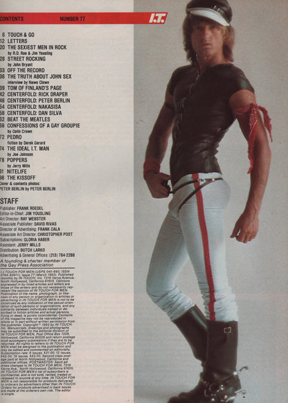 1983 March In Touch for Men Magazine Issue 77