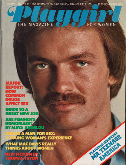 1975 Playgirl November /  Mr. Teenage America + Man of the Month Jim Glasgow