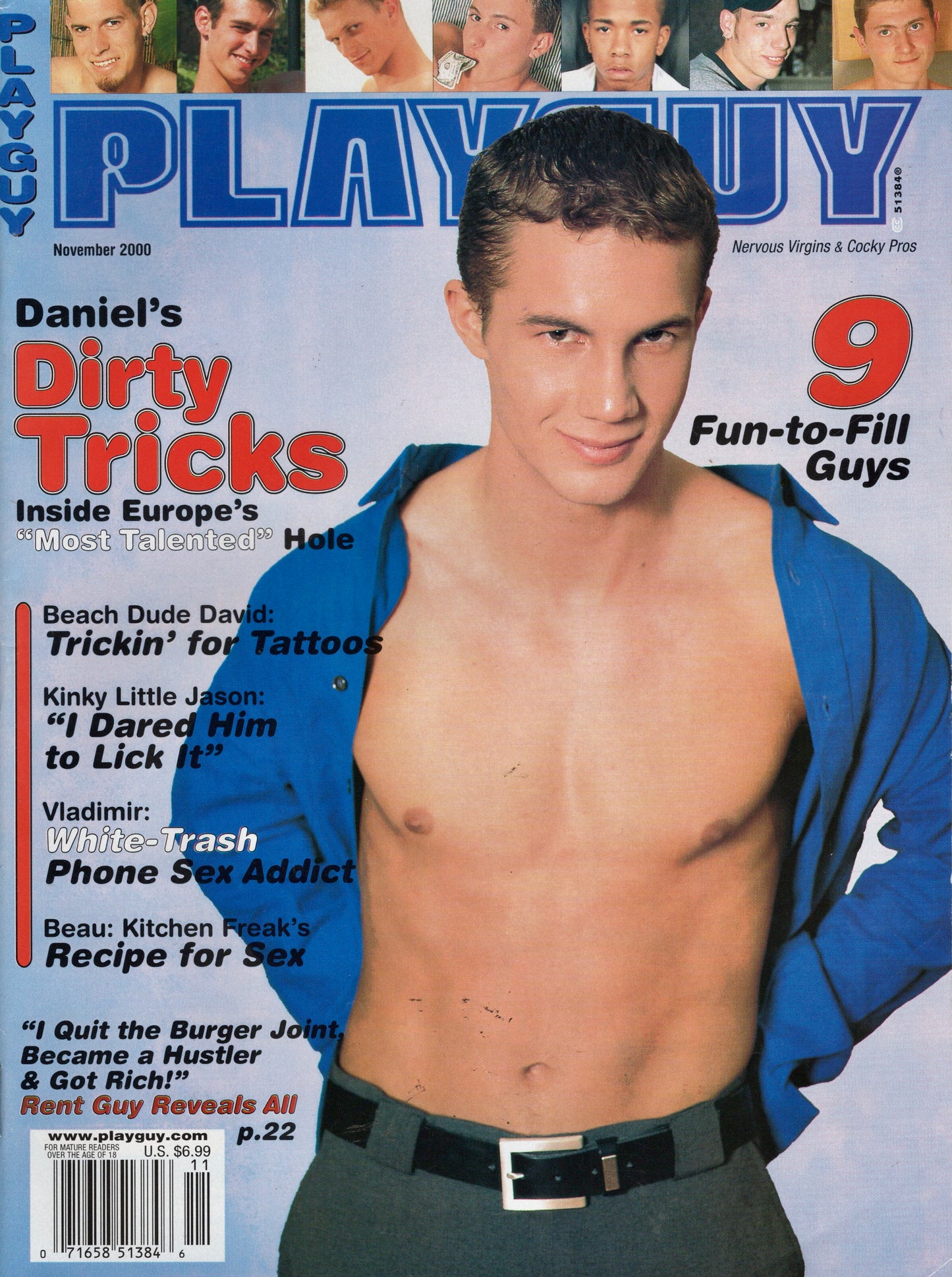 2000 Playguy November / David Springle + Centerfold Jason + Two Stories of Fantasy and Erotica