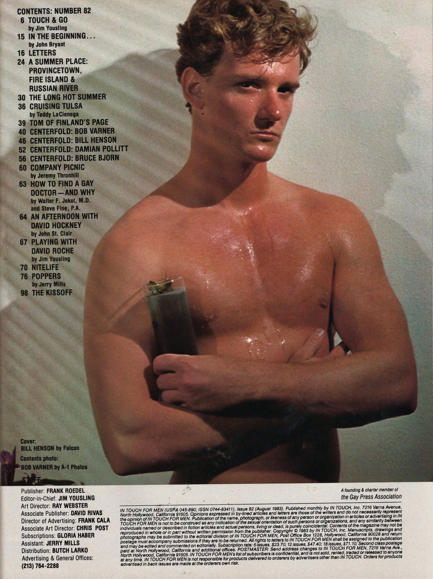 1983 August In Touch for Men Magazine Issue 82