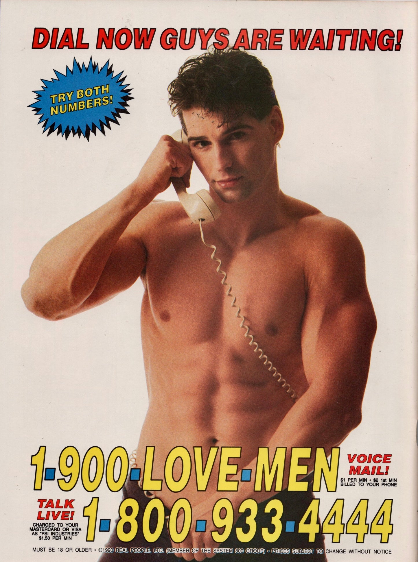 1990 December In Touch for Men Magazine Issue 166