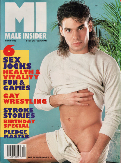 1990 Male Insider March / Stroke Stories / Gay Wrestling