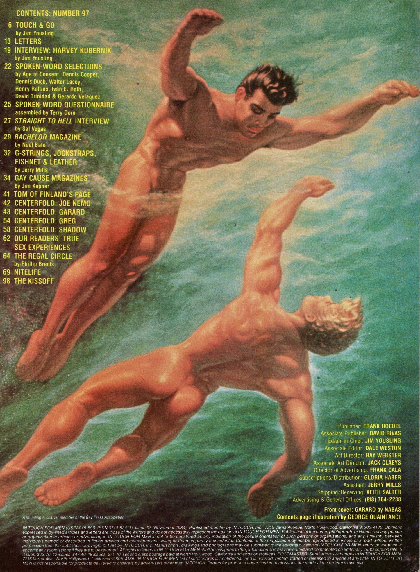 1984 November In Touch For Men Issue 97 - Anniversary Issue ELEVEN!