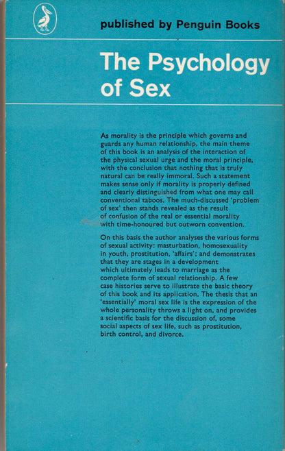 1969 The Psychology Of Sex, by Oswald Schwarz