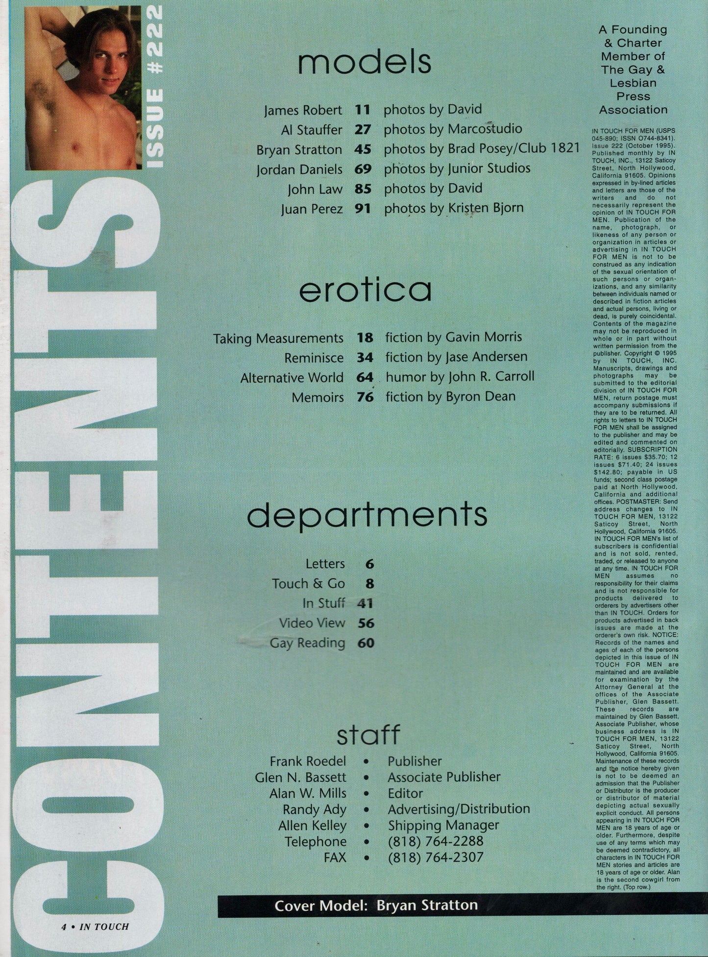 1995 October In Touch For Men Issue 222
