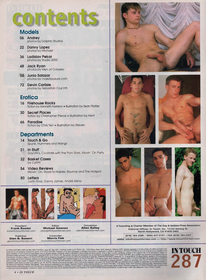 2001 May In Touch For Men Issue 287