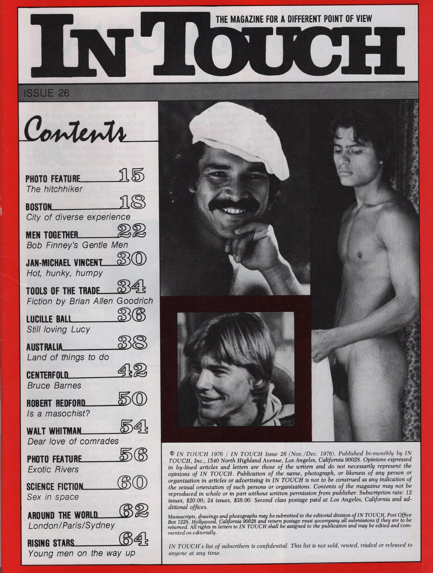 1976 Nov/Dec In Touch for Men Magazine Issue 26