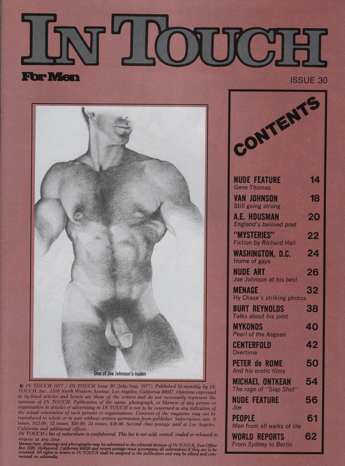 1977 July/Aug In Touch for Men Magazine Issue 30