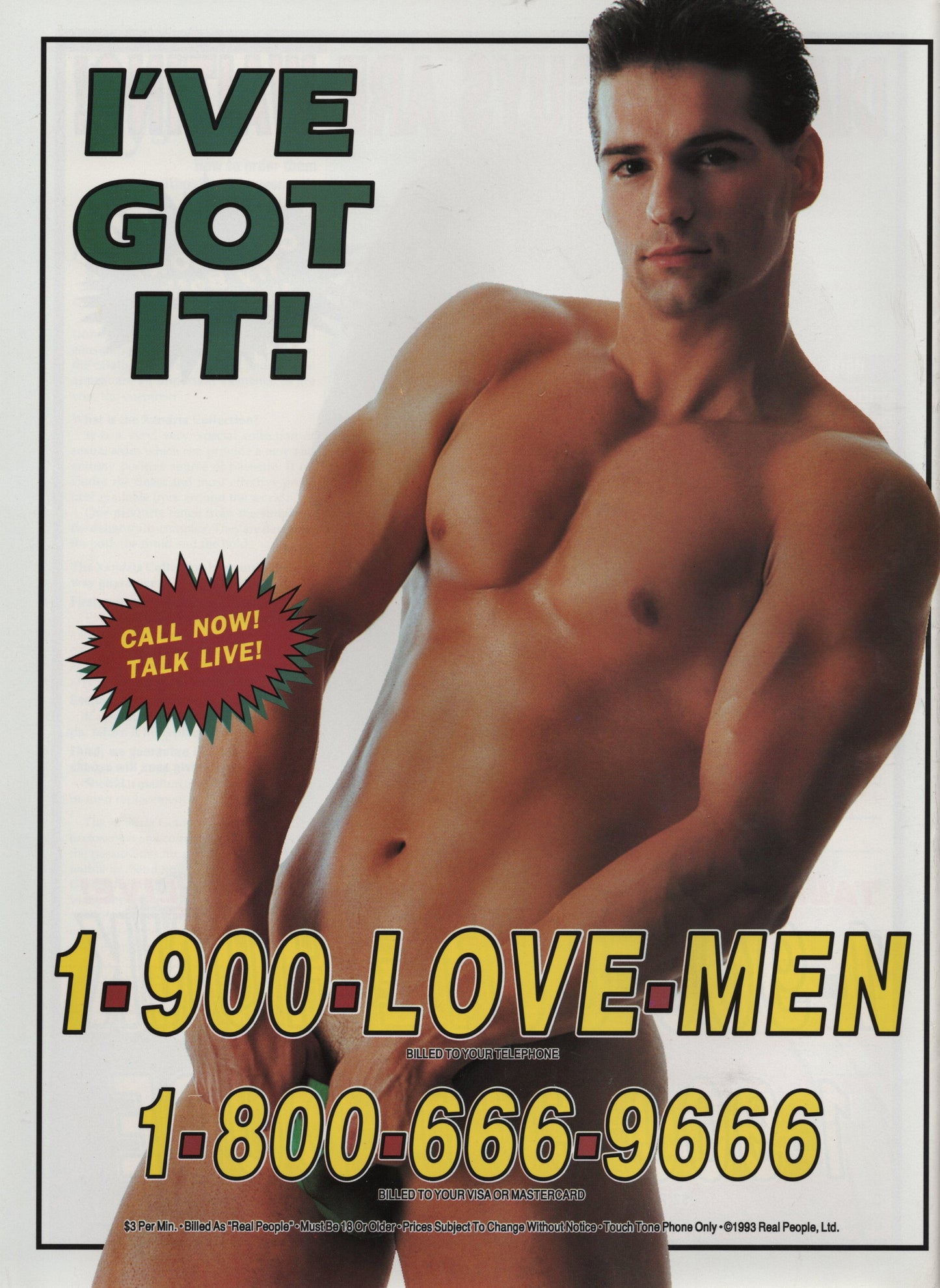 1993 February In Touch for Men Magazine Issue 191