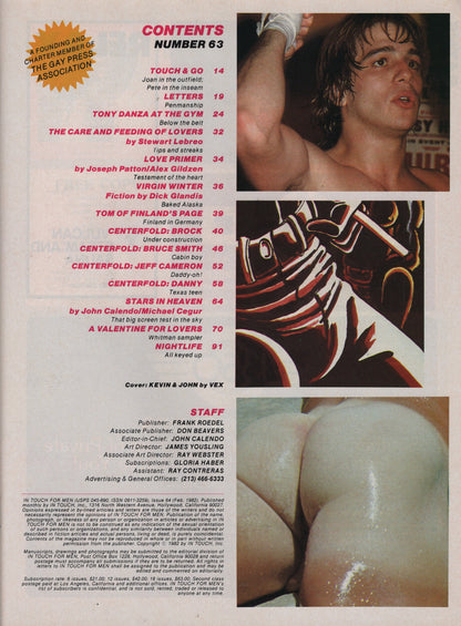 1982 Feb In Touch for Men Magazine Issue 64